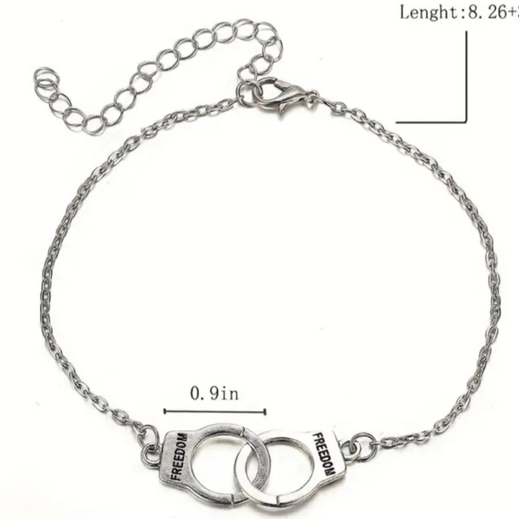 Single Layer Handcuff Anklet - Picture 3 of 3